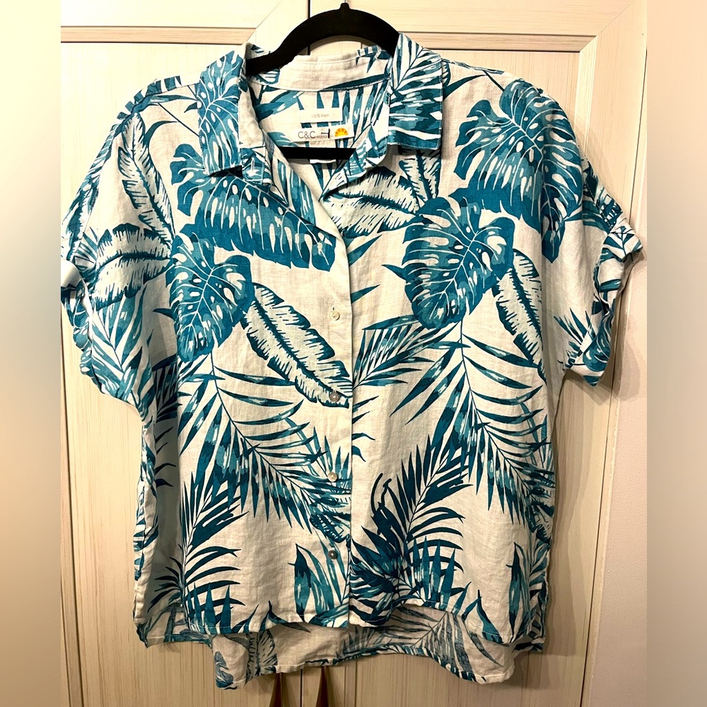 🌟new c&c California linen blouse 🥰